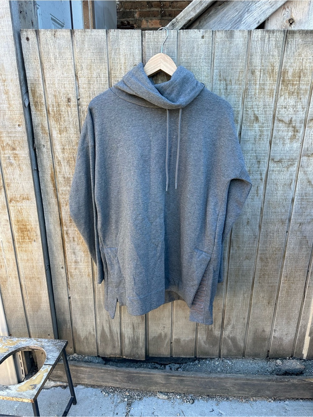 Gymshark Gray Cowl Neck Sweater